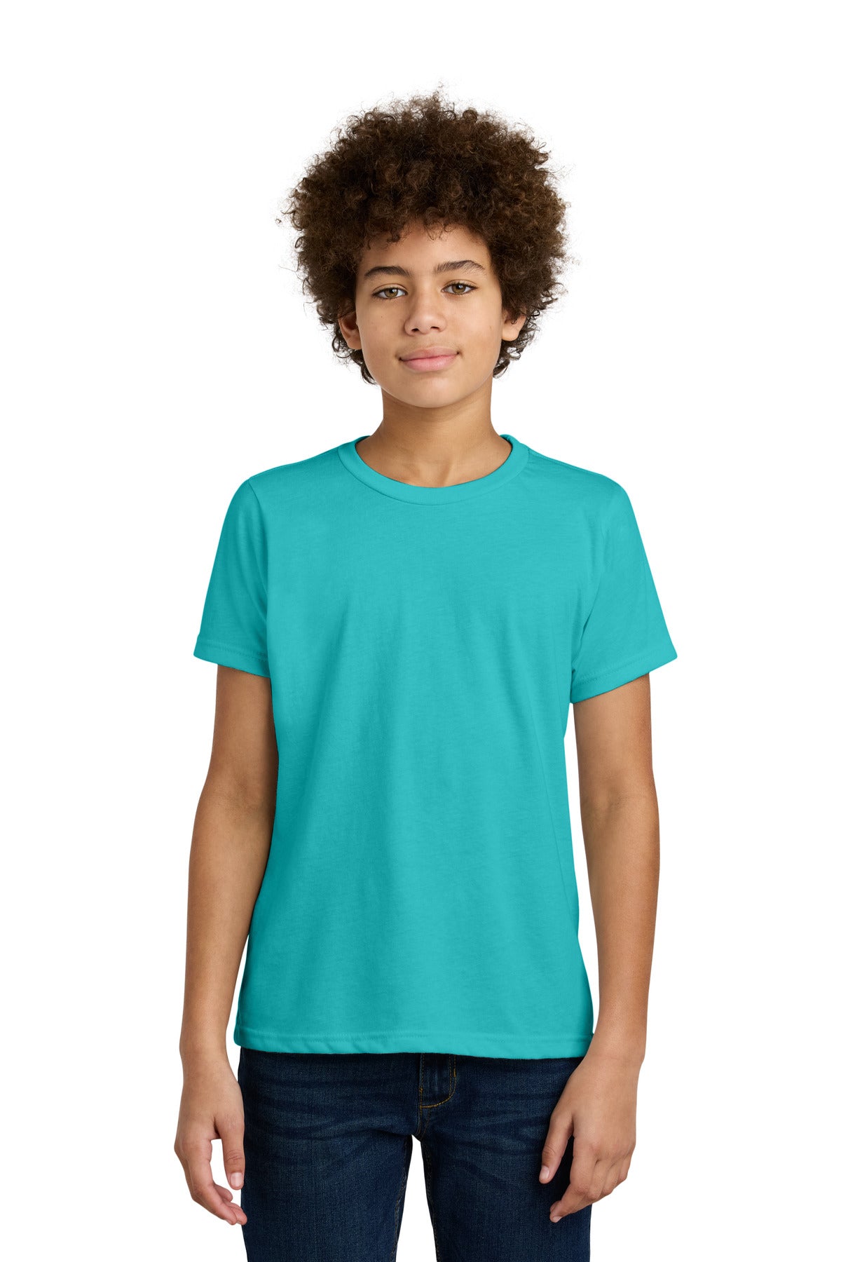 Next Level Apparel Youth CVC Tee - Tahiti Blue