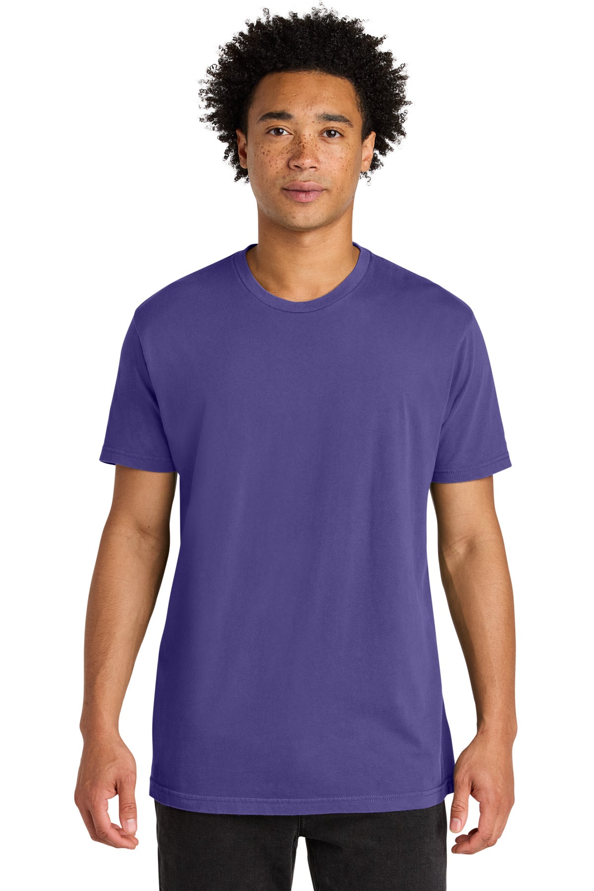 Next Level Apparel Soft Wash Cotton Tee - Washed Purple Rush
