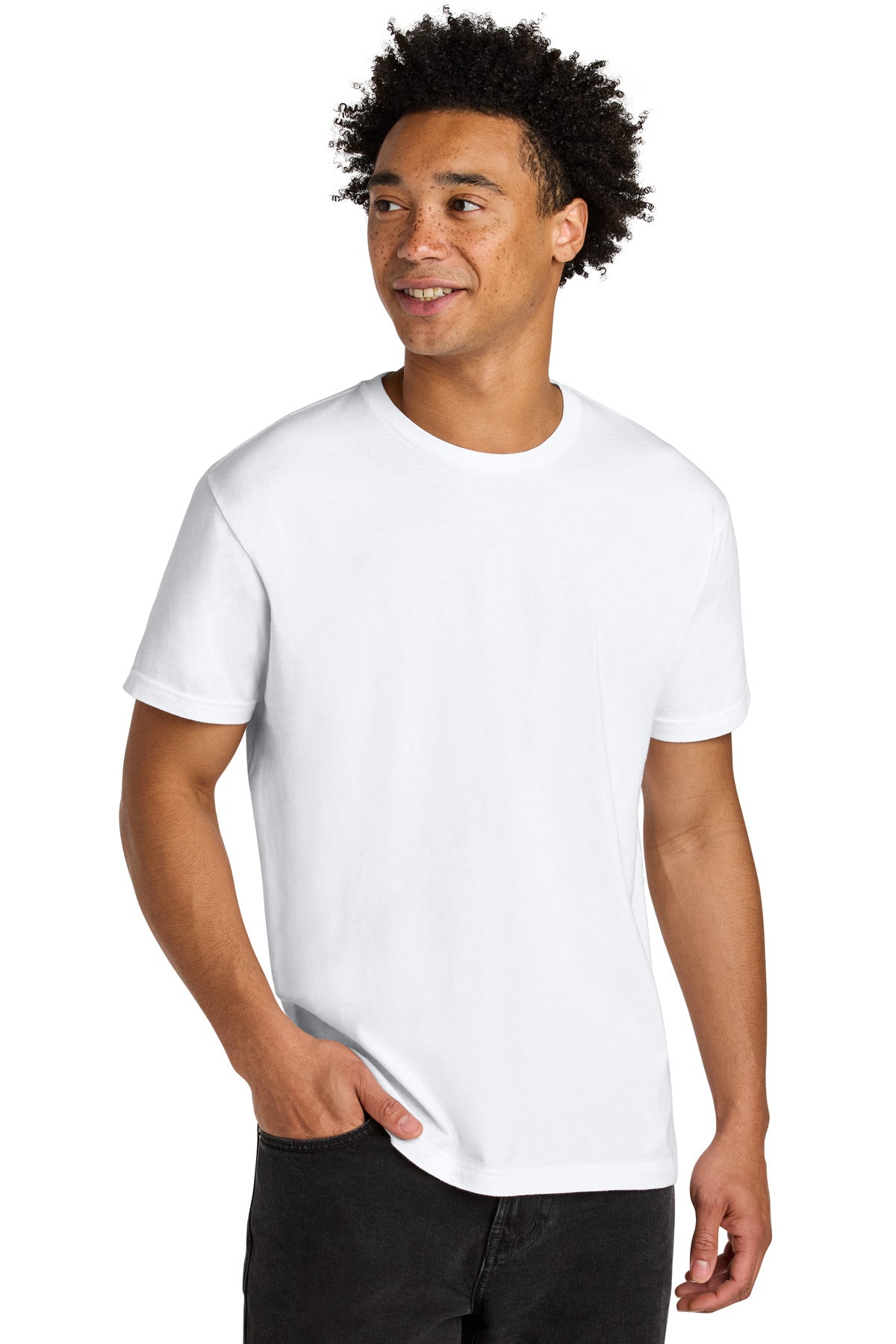 Next Level Apparel Soft Wash Cotton Tee - Washed White