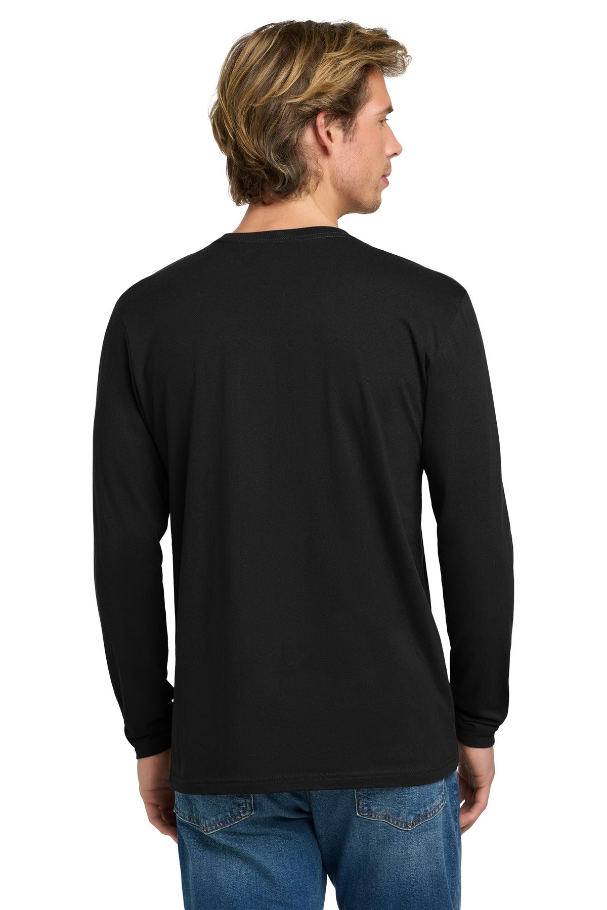 Next Level Apparel Cotton Long Sleeve Tee - Black