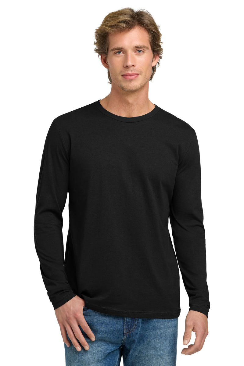 Next Level Apparel Cotton Long Sleeve Tee - Black