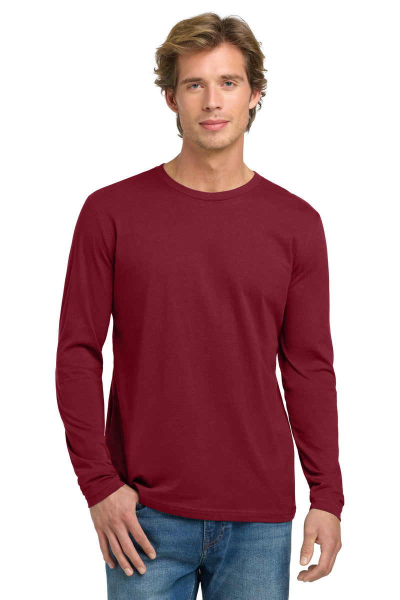 Next Level Apparel Cotton Long Sleeve Tee - Cardinal