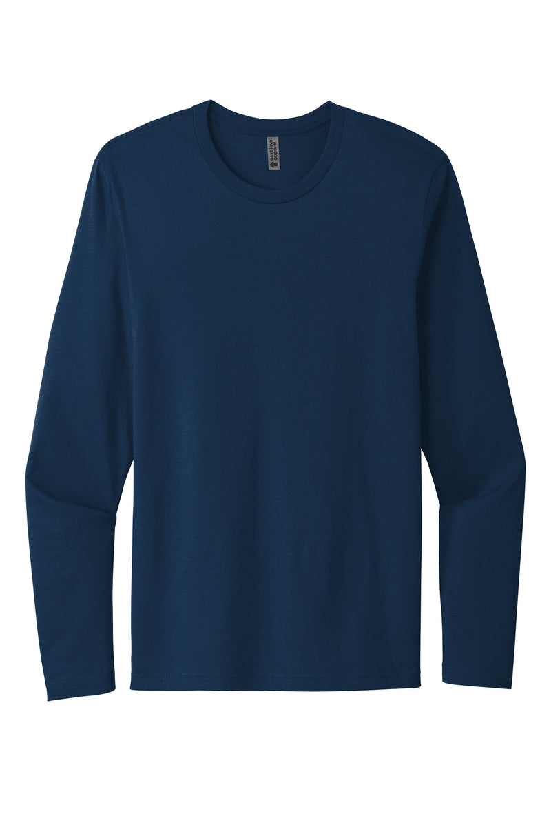 Next Level Apparel Cotton Long Sleeve Tee - Cool Blue