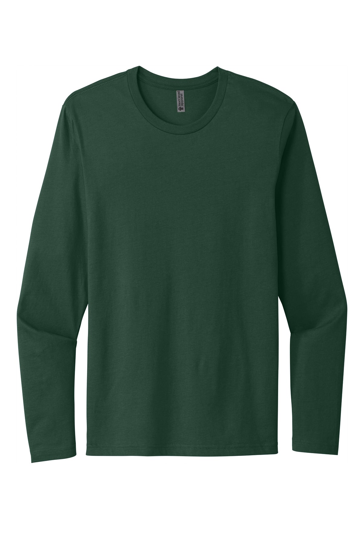 Next Level Apparel Cotton Long Sleeve Tee - Forest Green