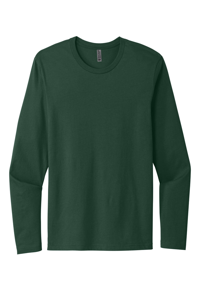 Next Level Apparel Cotton Long Sleeve Tee - Forest Green