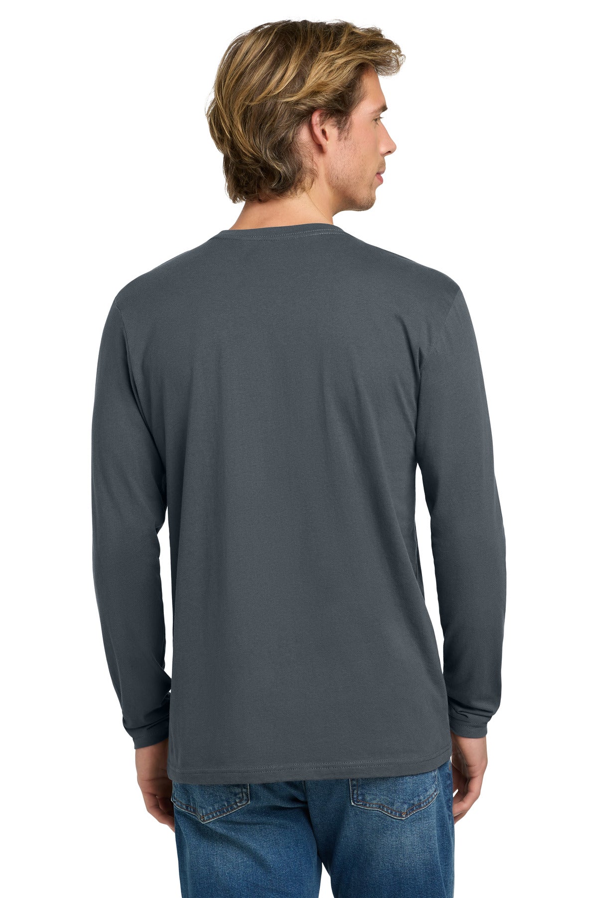 Next Level Apparel Cotton Long Sleeve Tee - Indigo