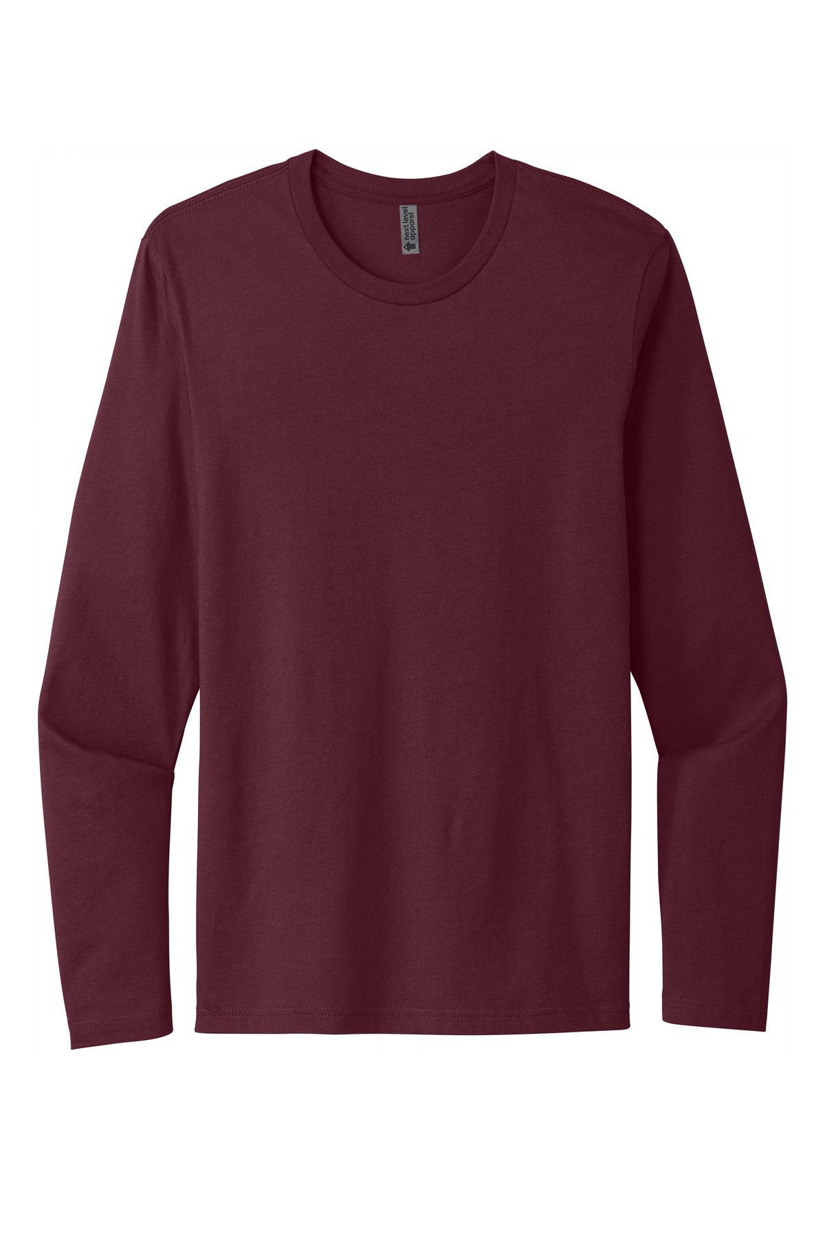 Next Level Apparel Cotton Long Sleeve Tee - Maroon