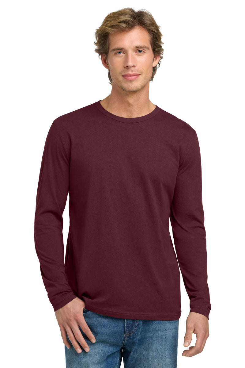 Next Level Apparel Cotton Long Sleeve Tee - Maroon