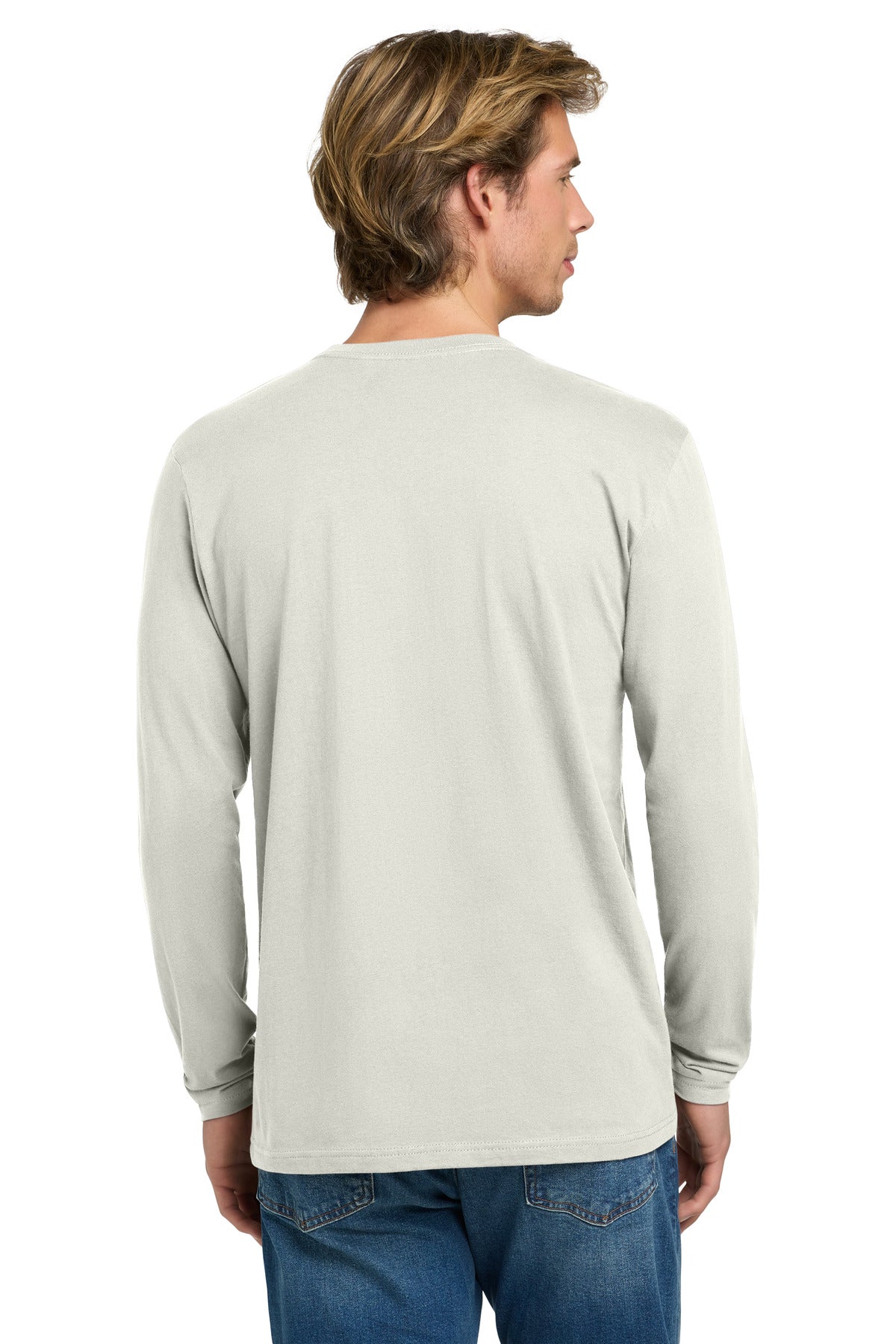 Next Level Apparel Cotton Long Sleeve Tee - Natural