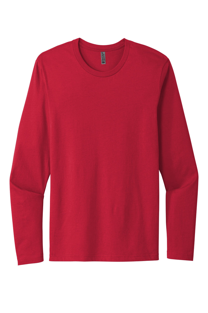 Next Level Apparel Cotton Long Sleeve Tee - Red