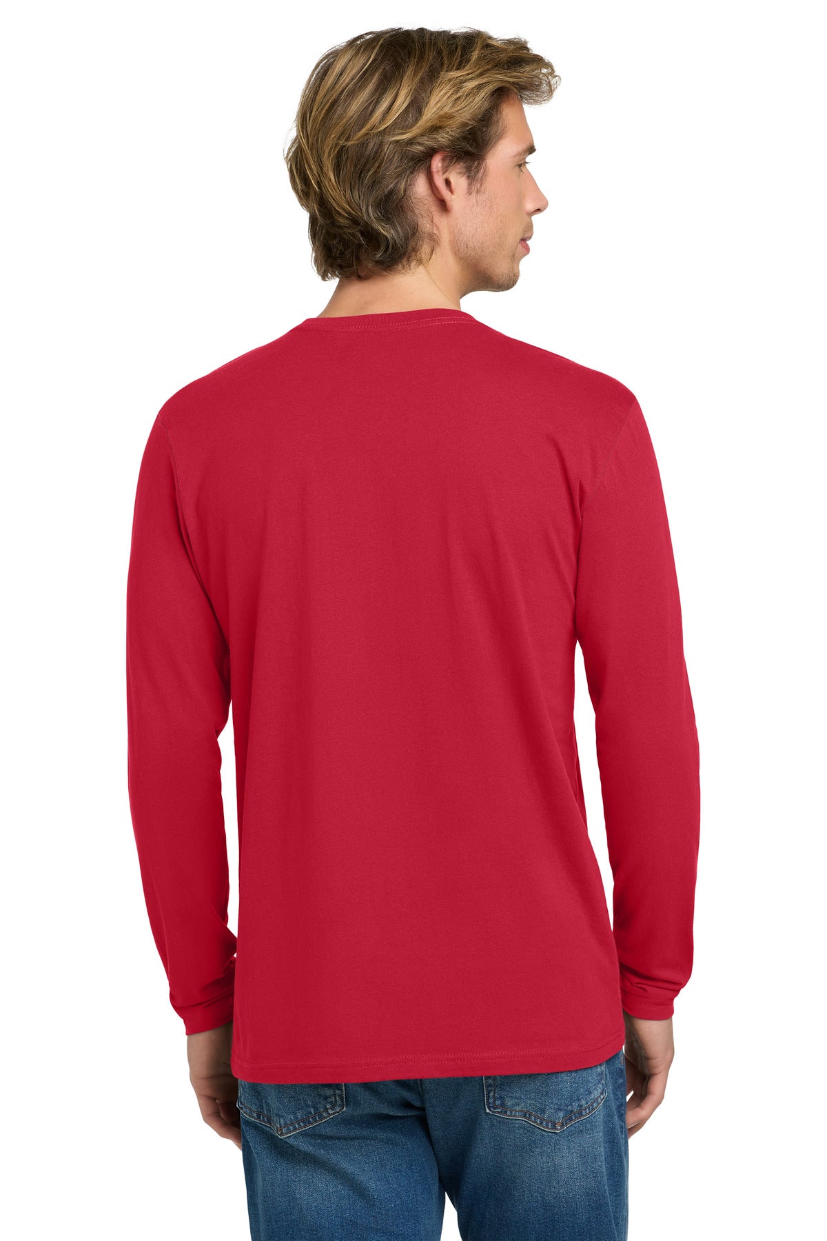 Next Level Apparel Cotton Long Sleeve Tee - Red