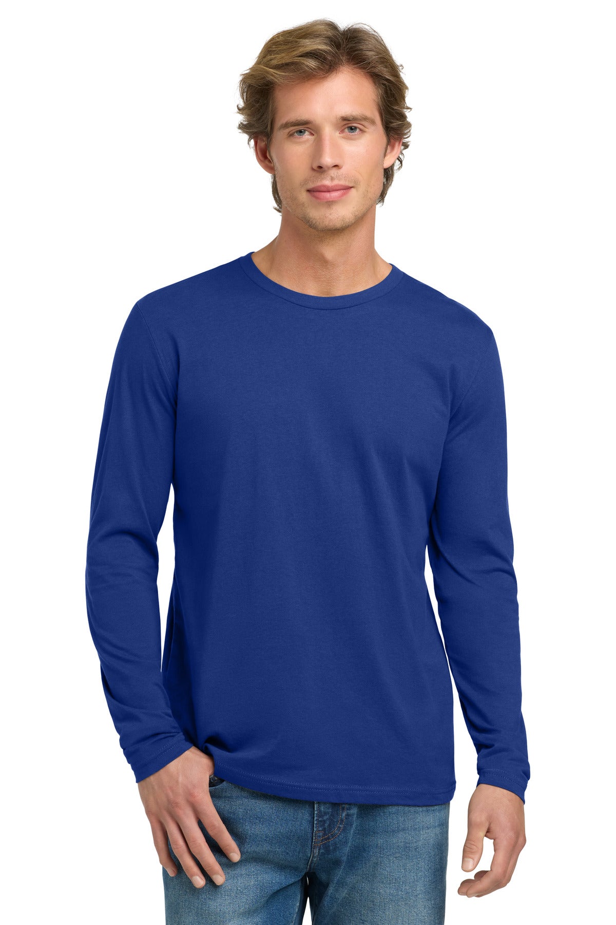 Next Level Apparel Cotton Long Sleeve Tee - Royal