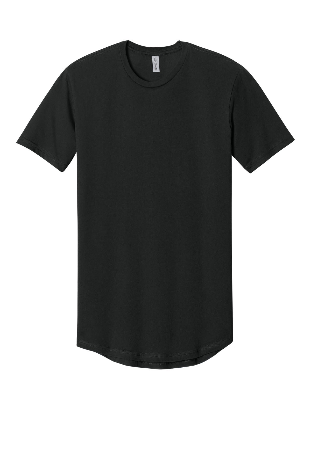 Next Level Apparel Cotton Long Body Tee - Black