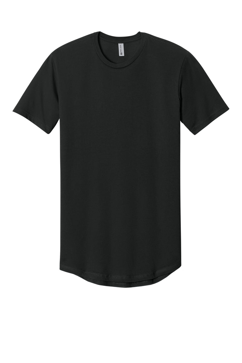 Next Level Apparel Cotton Long Body Tee - Black