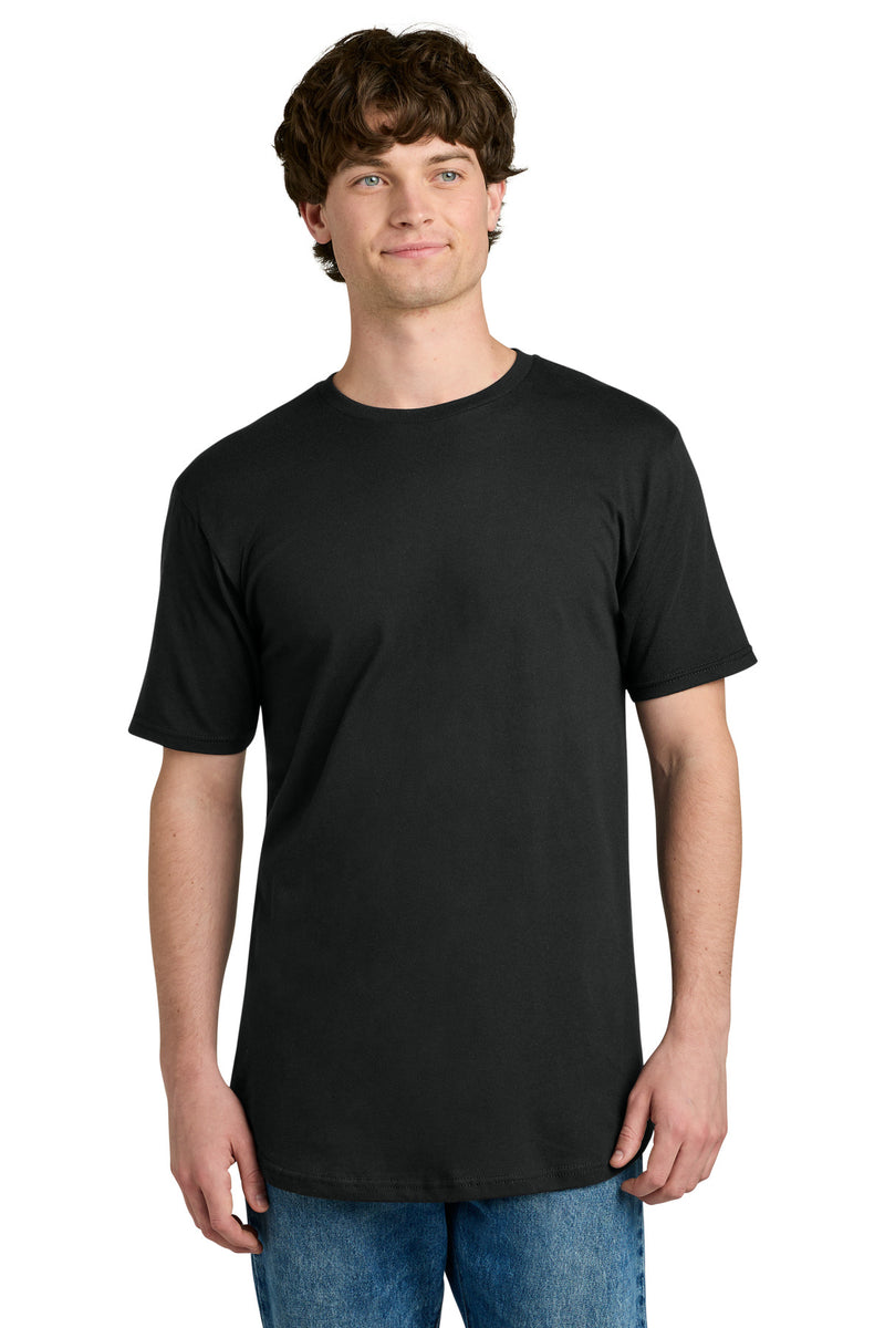 Next Level Apparel Cotton Long Body Tee - Black