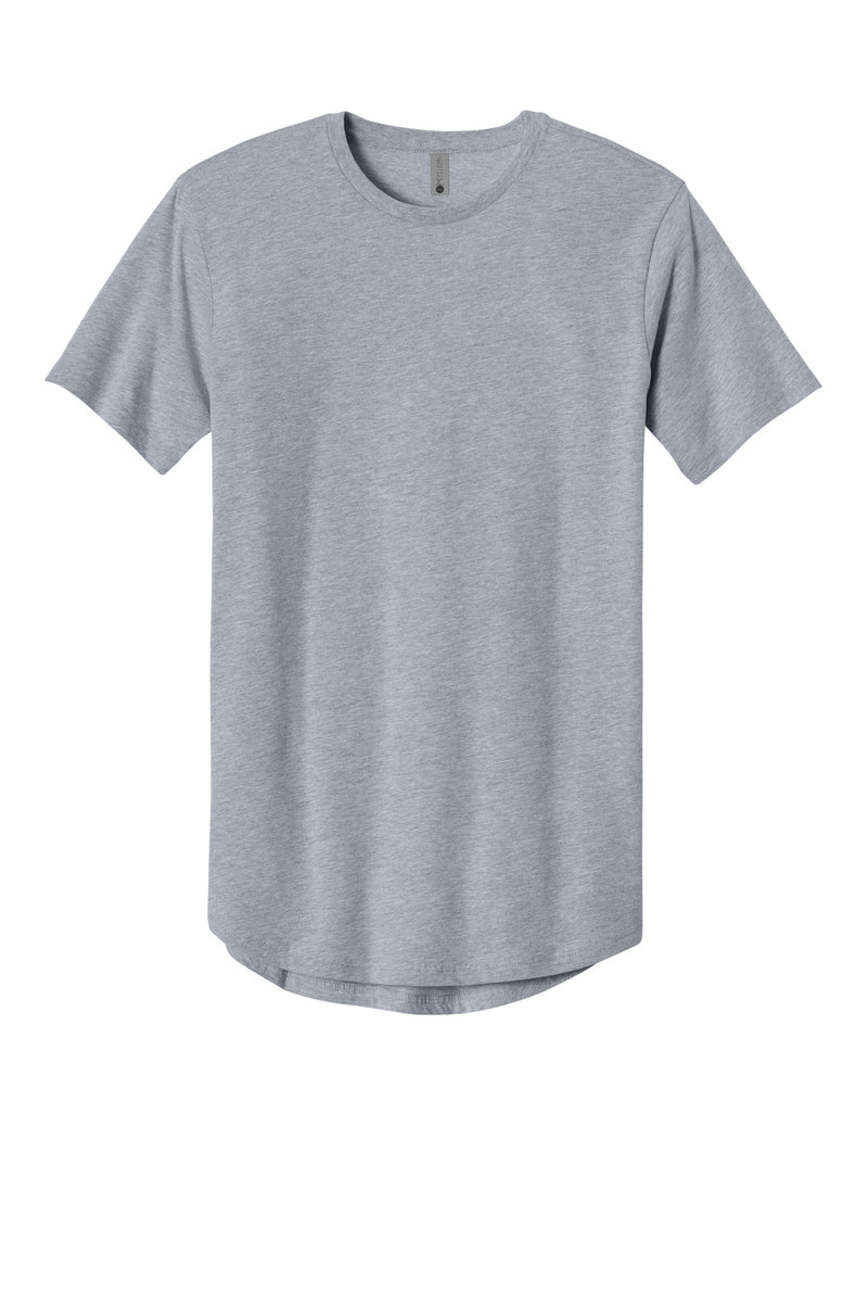 Next Level Apparel Cotton Long Body Tee - Heather Gray