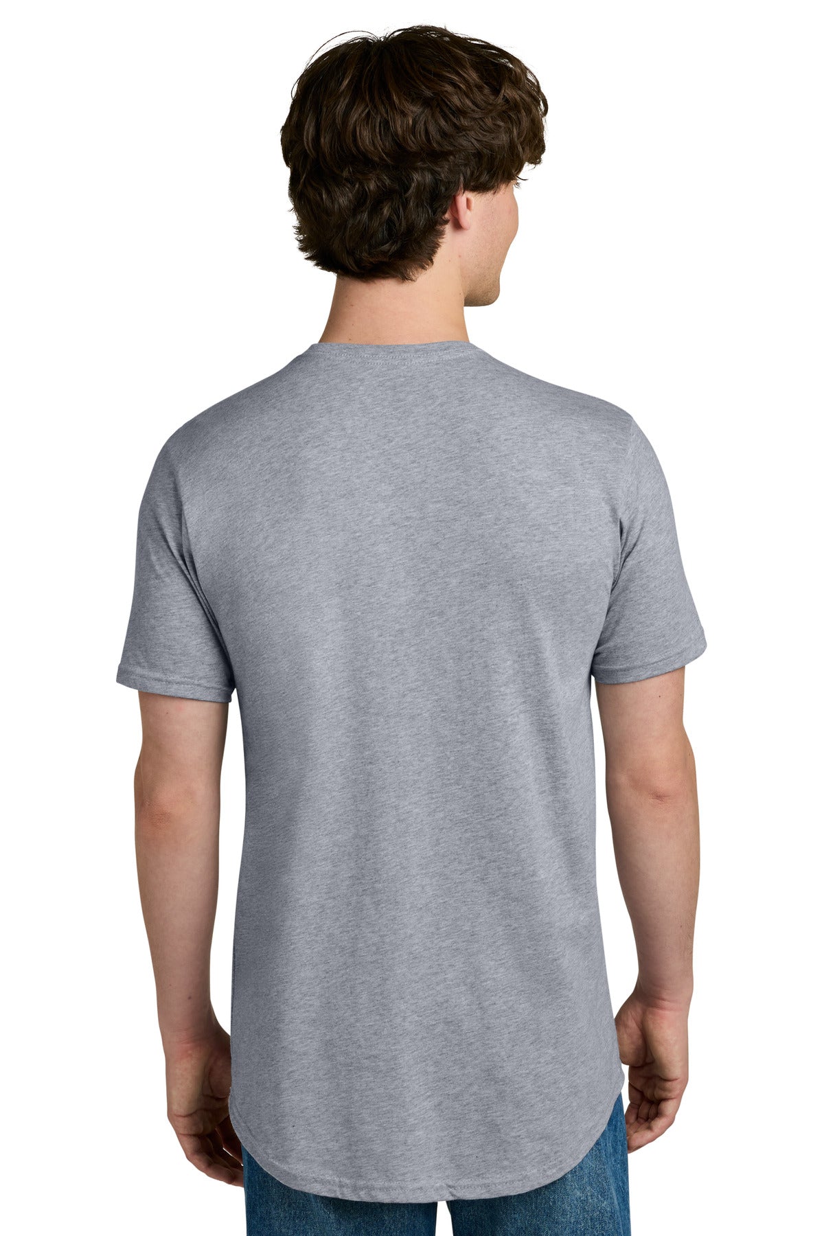 Next Level Apparel Cotton Long Body Tee - Heather Gray