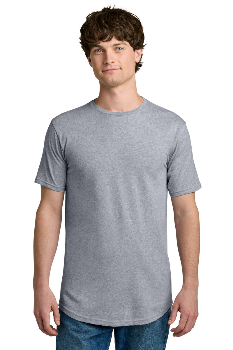 Next Level Apparel Cotton Long Body Tee - Heather Gray