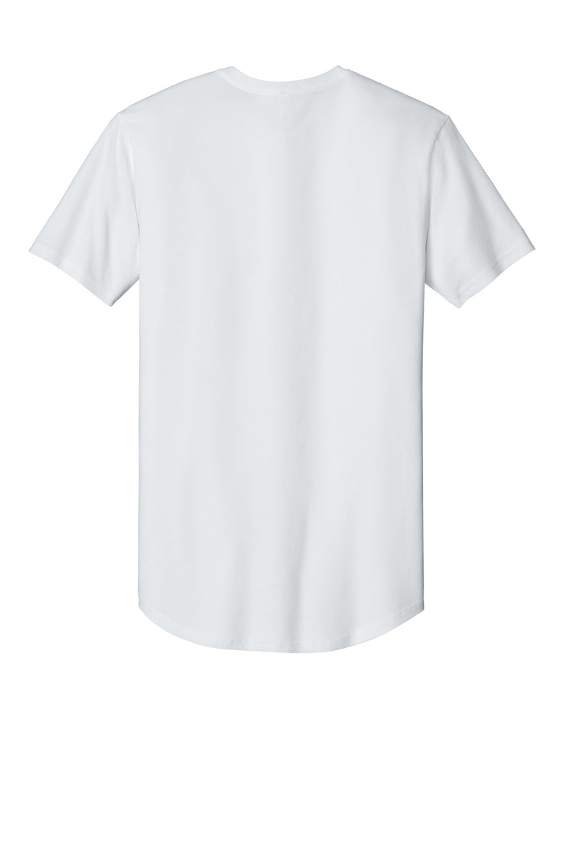 Next Level Apparel Cotton Long Body Tee - White