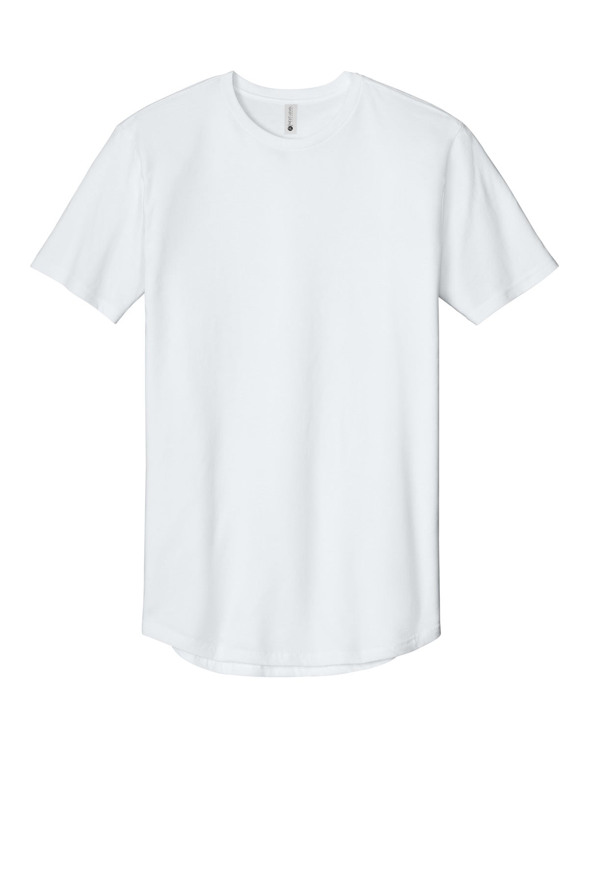 Next Level Apparel Cotton Long Body Tee - White