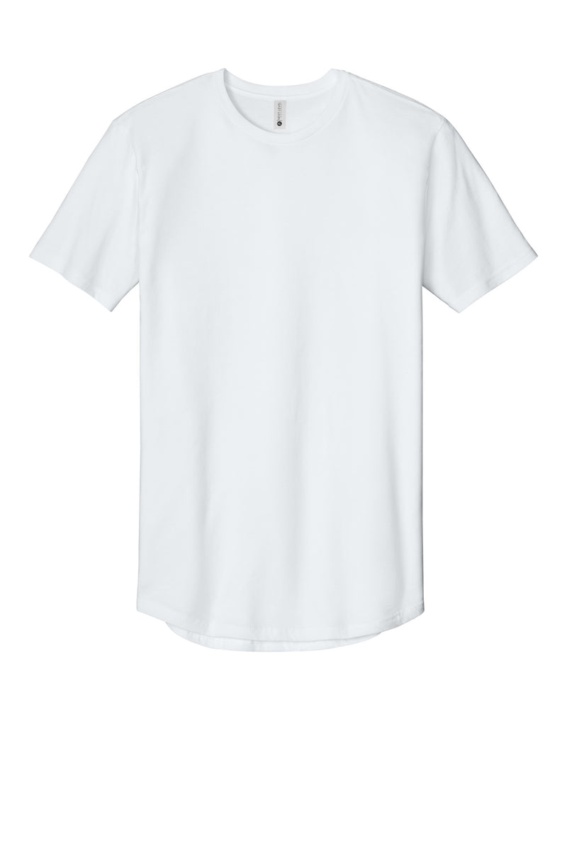 Next Level Apparel Cotton Long Body Tee - White