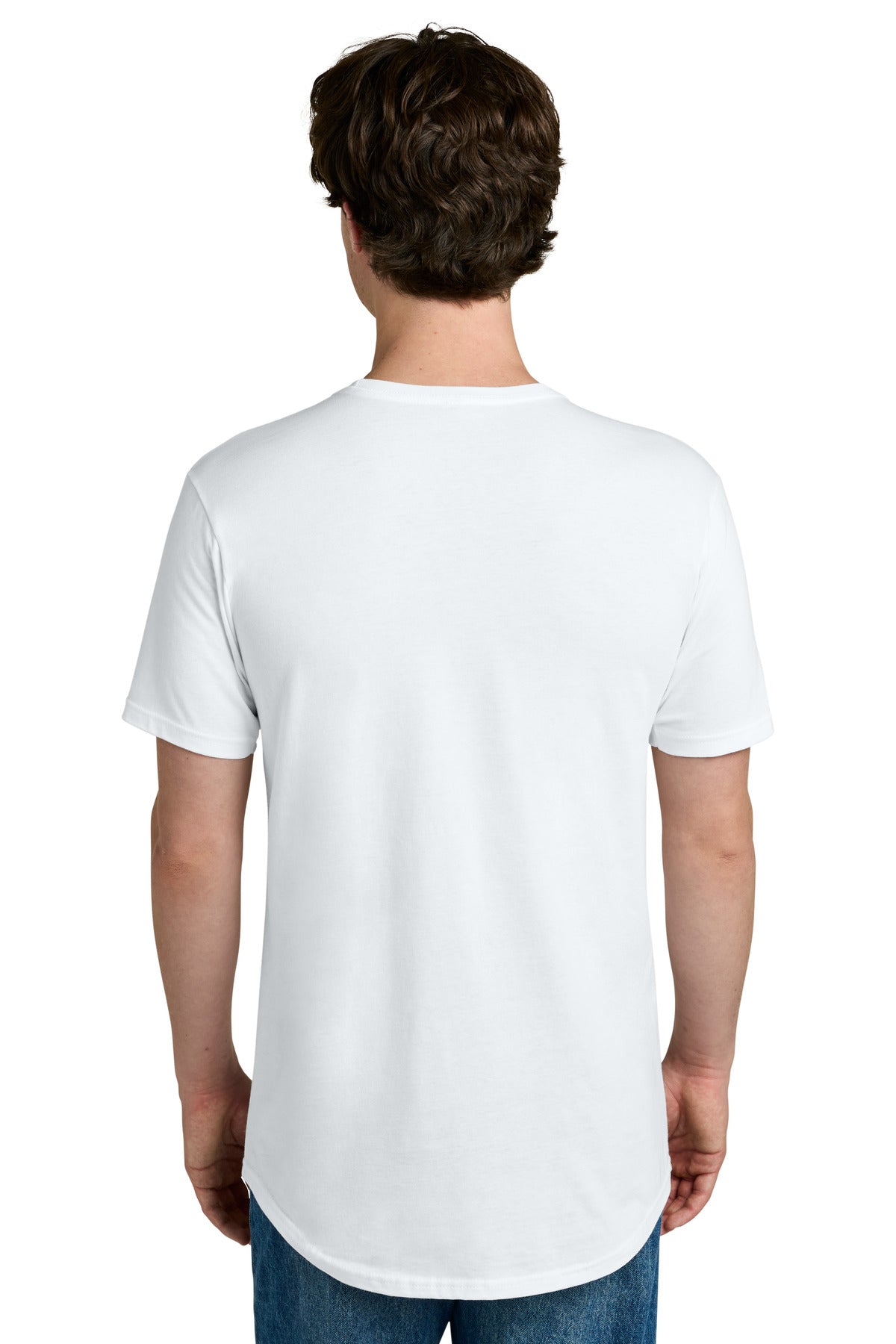 Next Level Apparel Cotton Long Body Tee - White