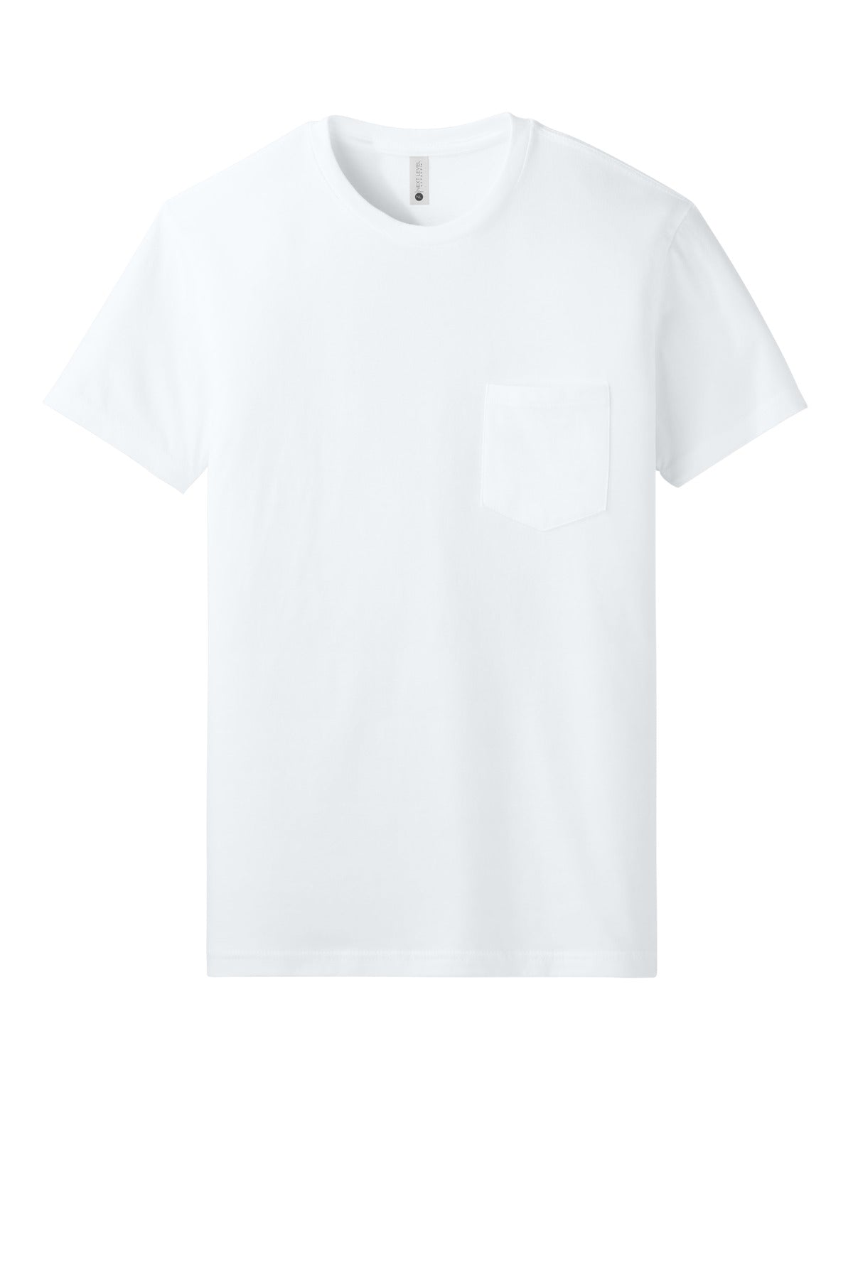 Next Level Apparel Cotton Pocket Tee - White