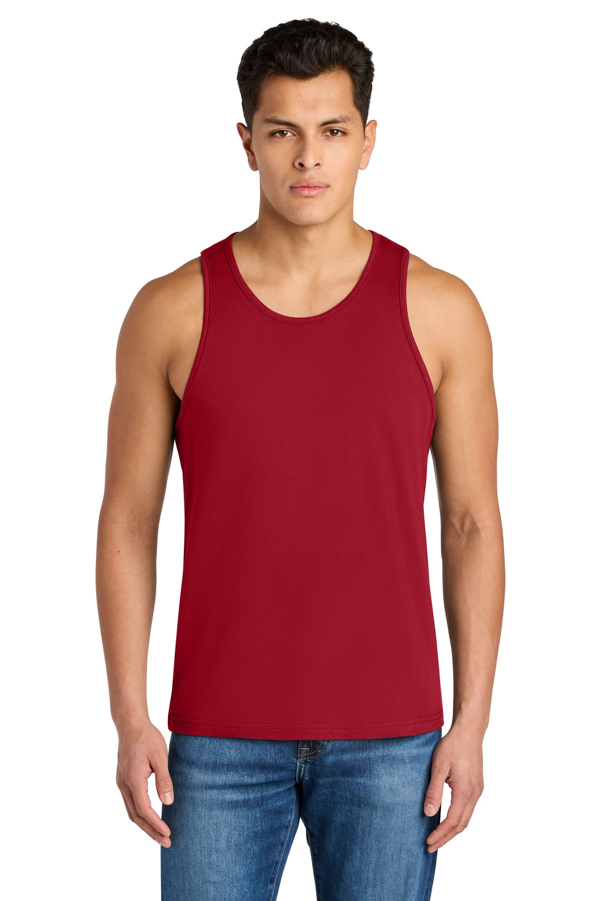 Next Level Apparel Cotton Muscle Tank - Red