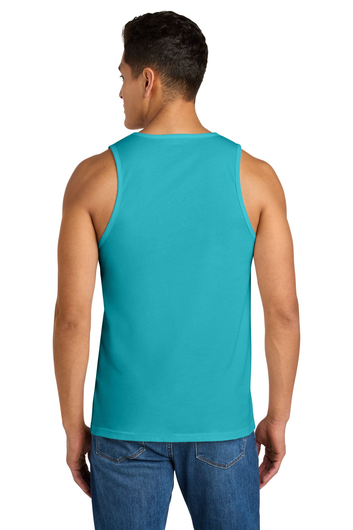 Next Level Apparel Cotton Muscle Tank - Tahiti Blue