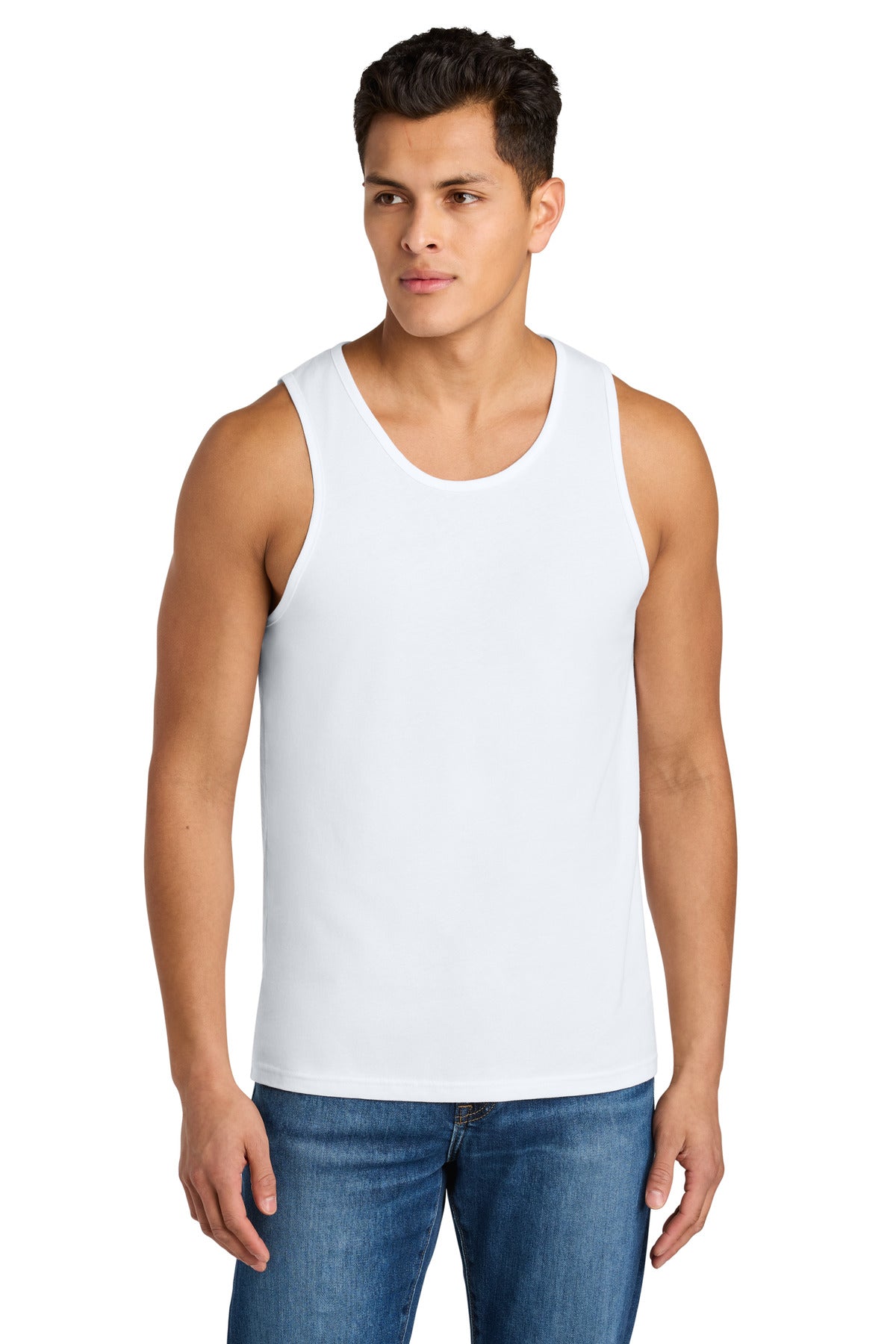 Next Level Apparel Cotton Muscle Tank - White