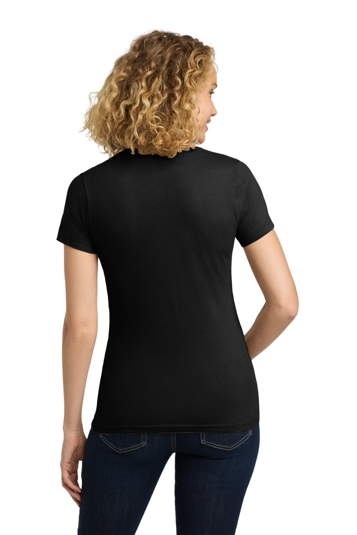Next Level Apparel Women's Cotton Tee - Black