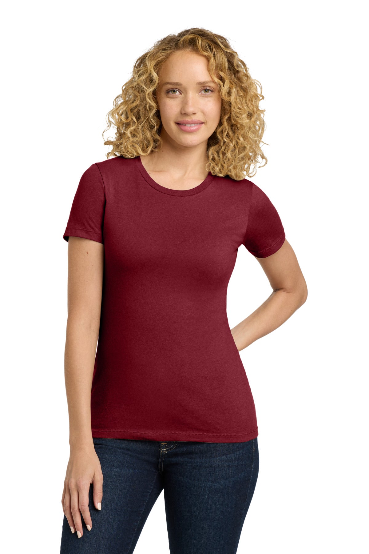 Next Level Apparel Women's Cotton Tee - Cardinal