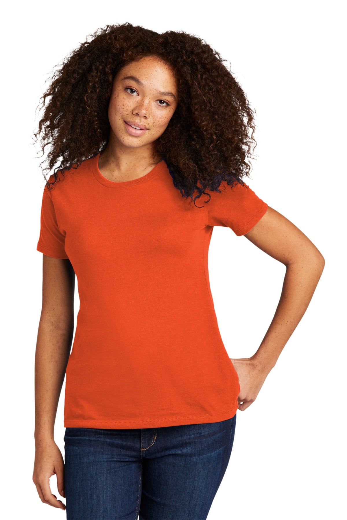 Next Level Apparel Women's Cotton Tee - Classic Orange