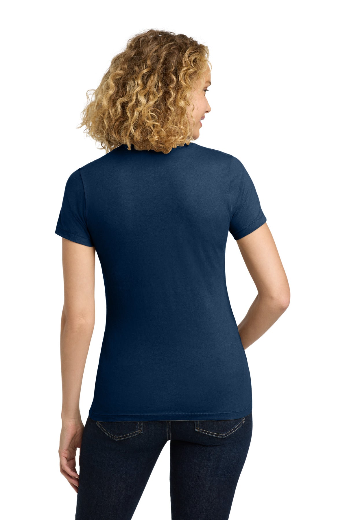 Next Level Apparel Women's Cotton Tee - Cool Blue