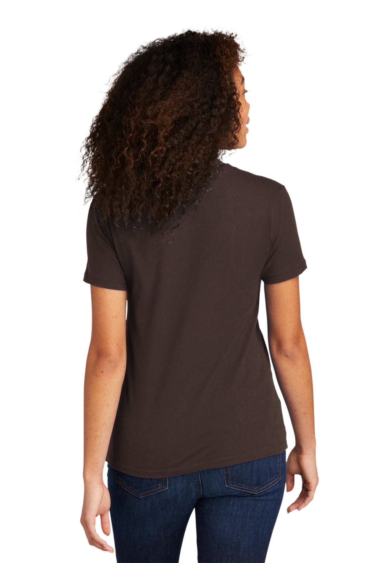 Next Level Apparel Women's Cotton Tee - DK Chocolate