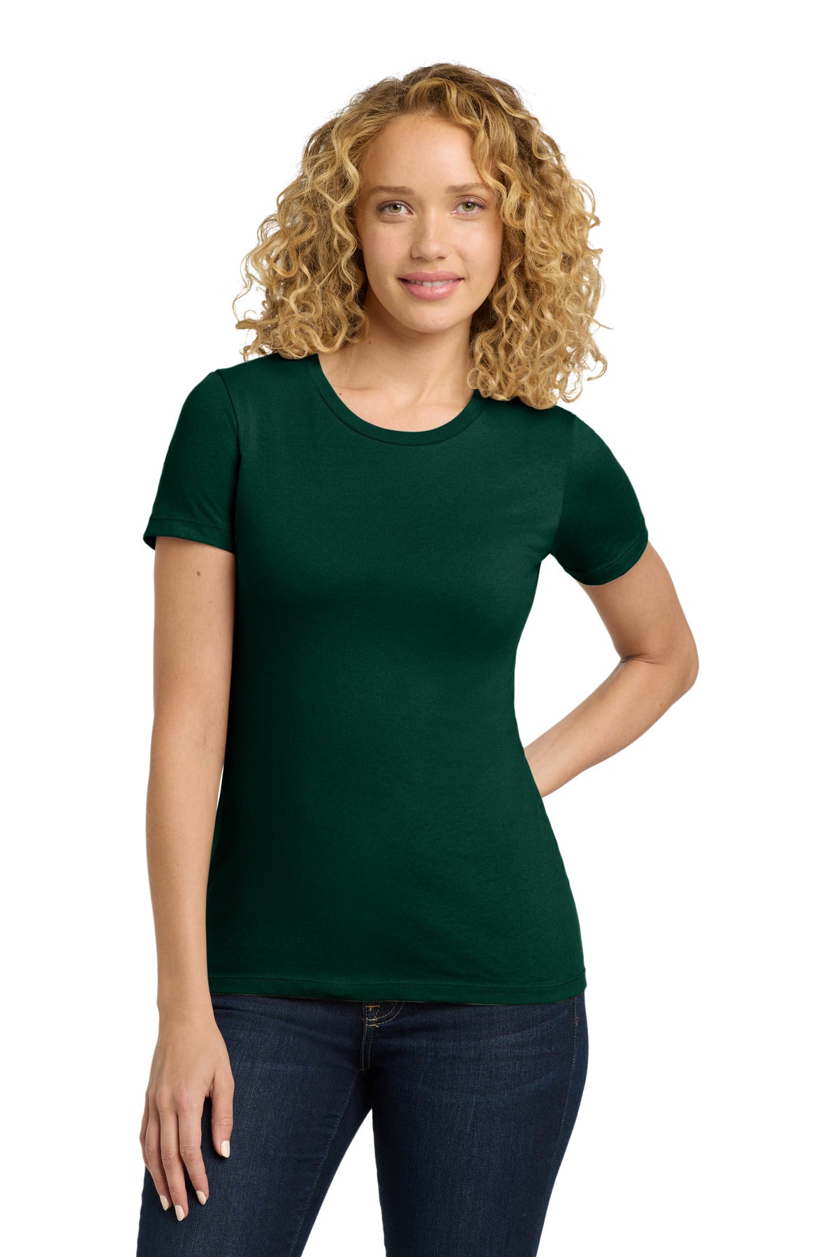 Next Level Apparel Women's Cotton Tee - Forest Green