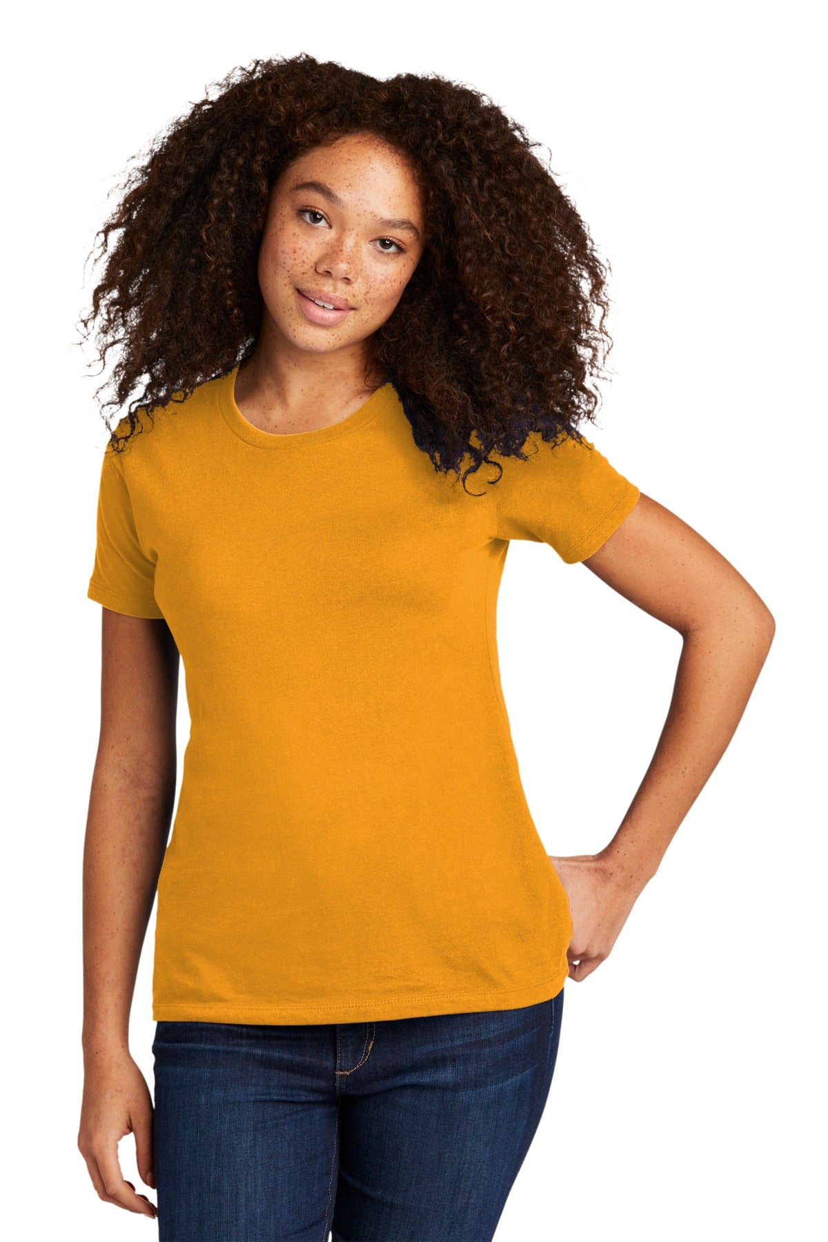 Next Level Apparel Women's Cotton Tee - Gold