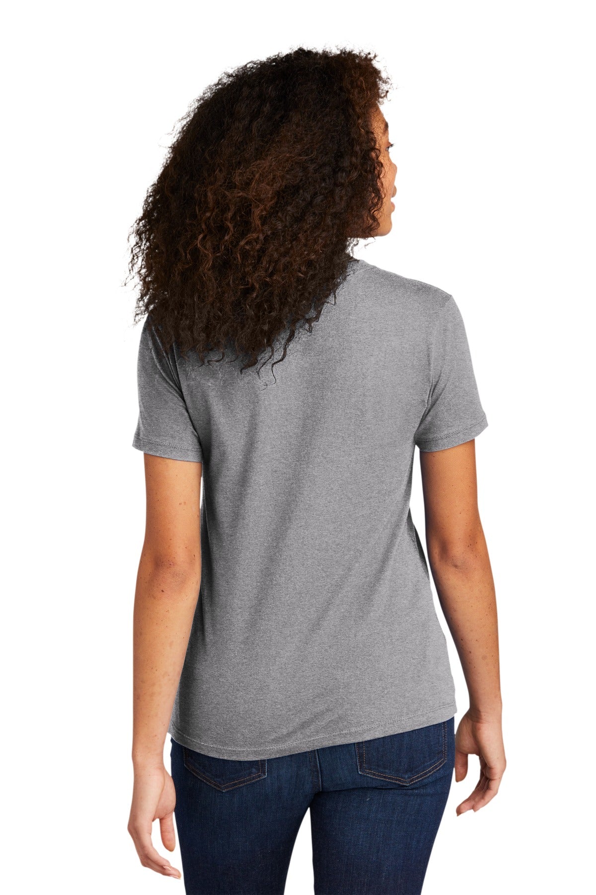 Next Level Apparel Women's Cotton Tee - Heather Gray