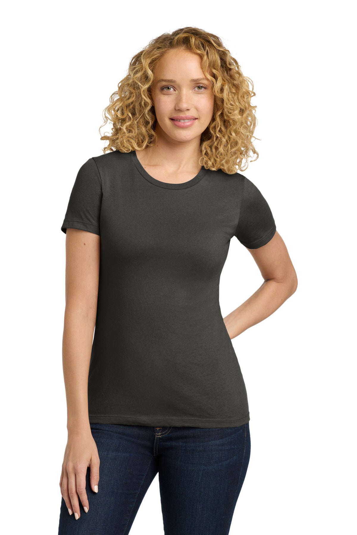 Next Level Apparel Women's Cotton Tee - Heavy Metal