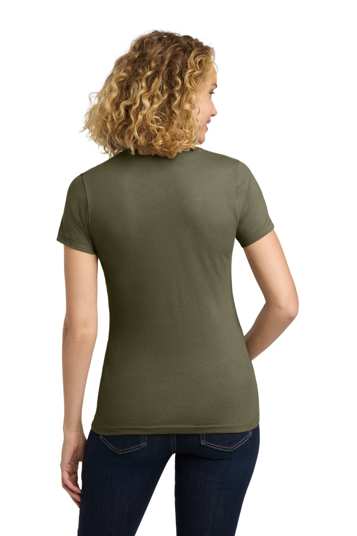 Next Level Apparel Women's Cotton Tee - Light Olive
