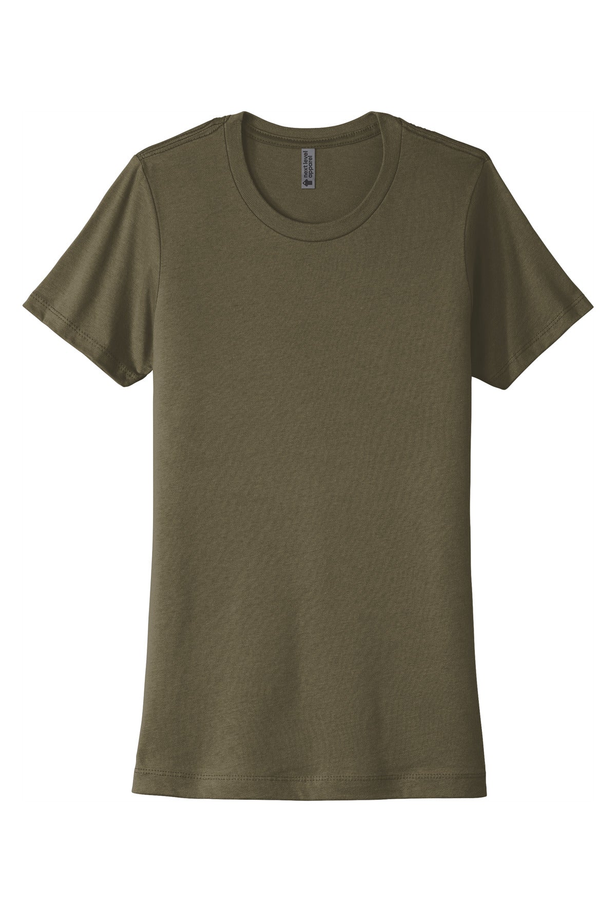 Next Level Apparel Women's Cotton Tee - Military Green