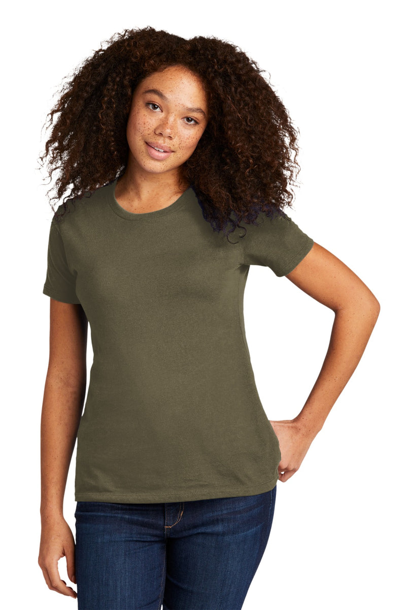 Next Level Apparel Women's Cotton Tee - Military Green
