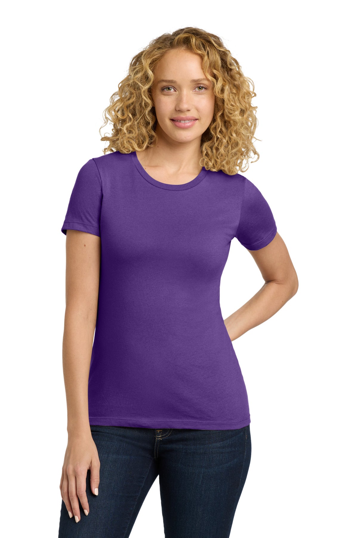 Next Level Apparel Women's Cotton Tee - Purple Rush