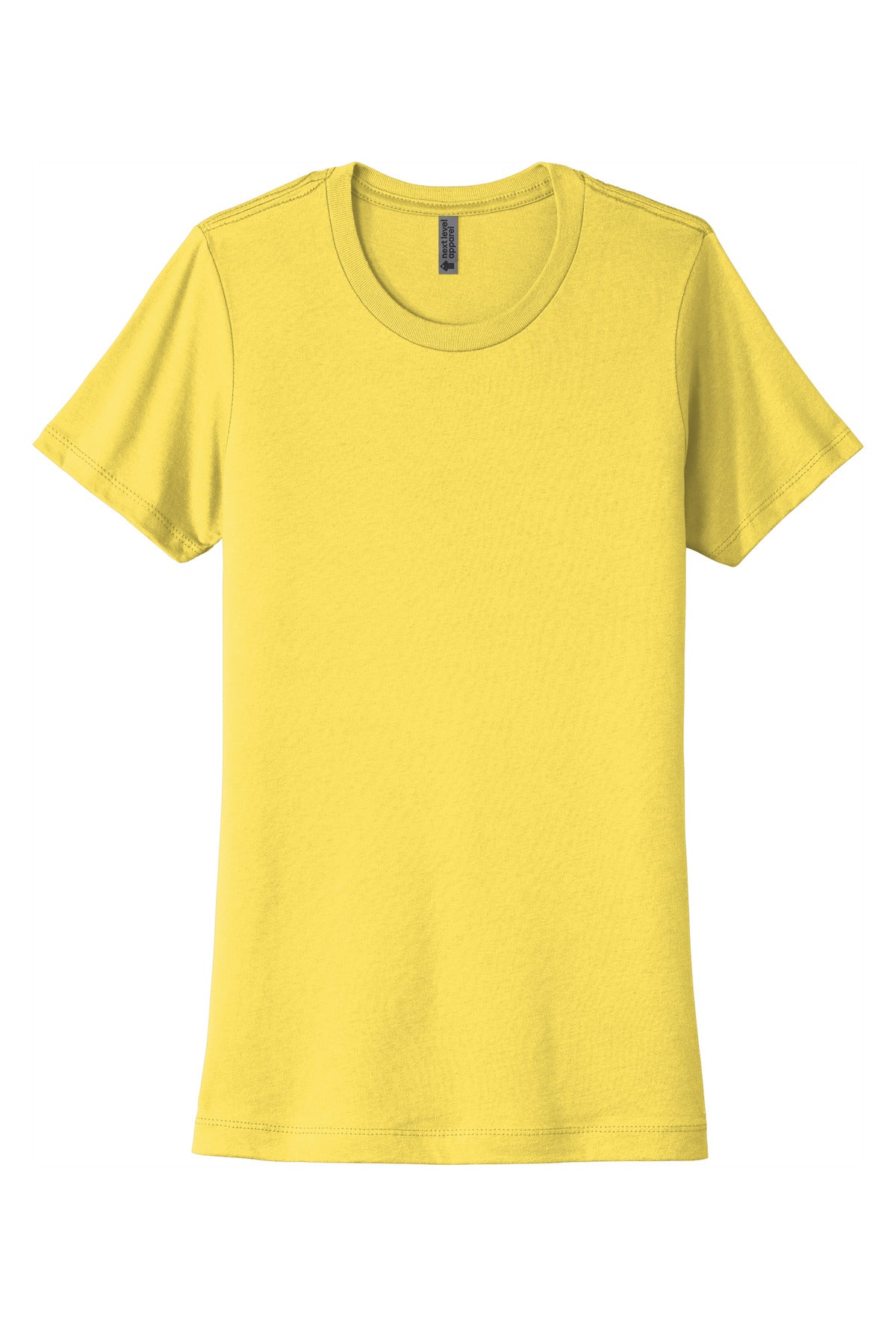 Next Level Apparel Women's Cotton Tee - Vibrant Yellow