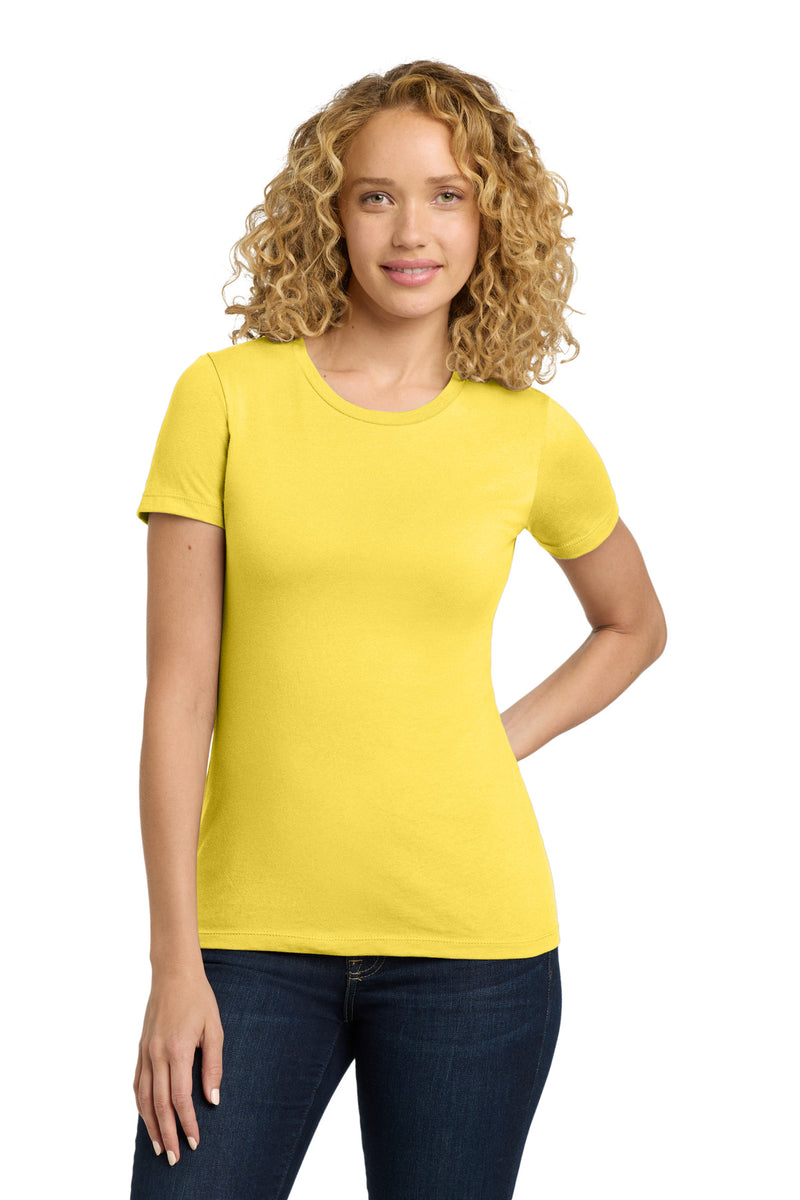 Next Level Apparel Women's Cotton Tee - Vibrant Yellow