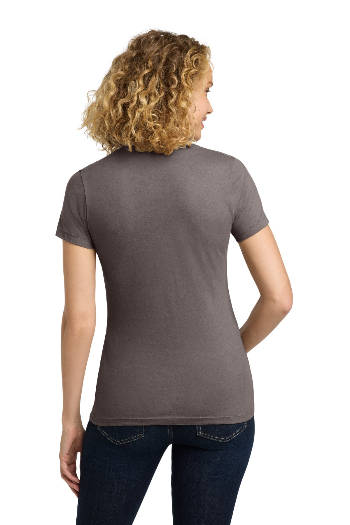 Next Level Apparel Women's Cotton Tee - Warm Gray