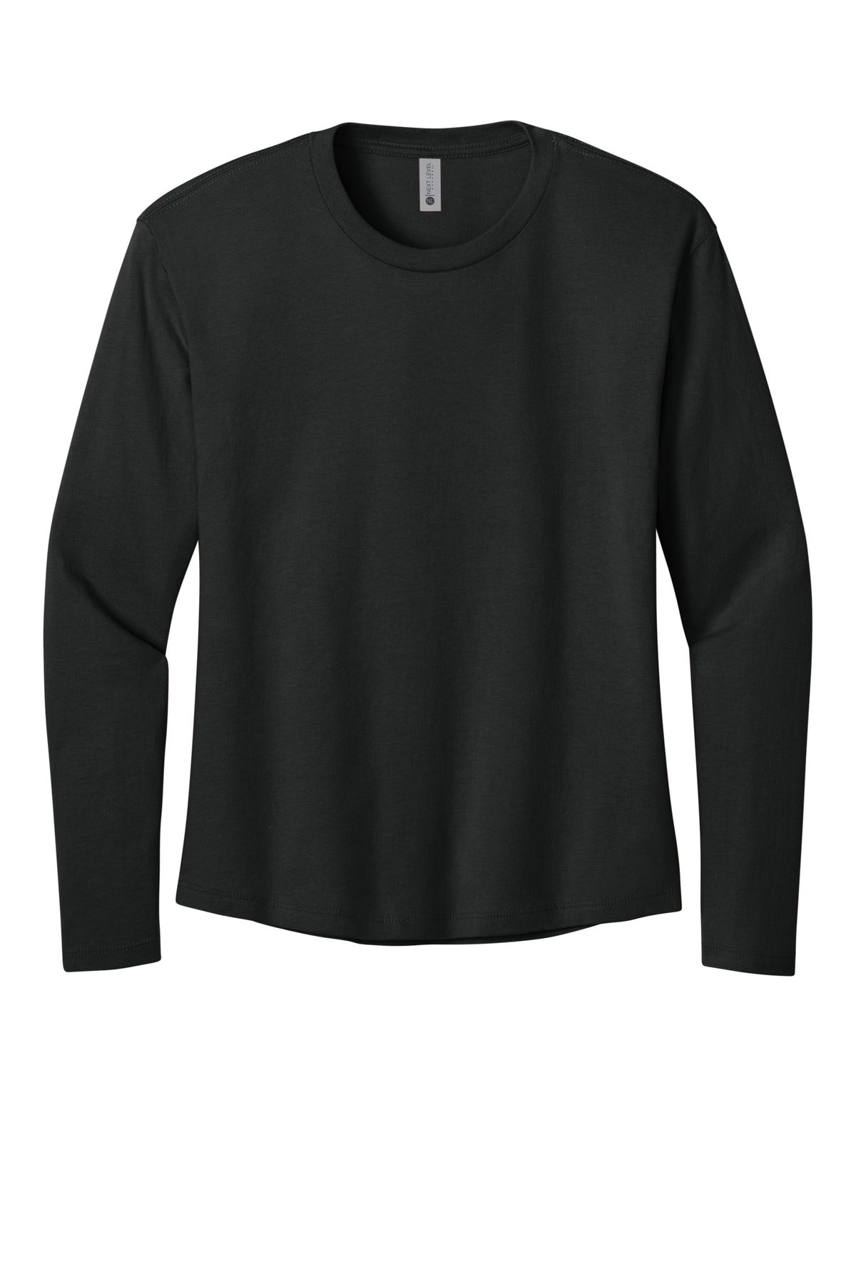 Next Level Apparel Women's Cotton Relaxed Long Sleeve Tee - Black
