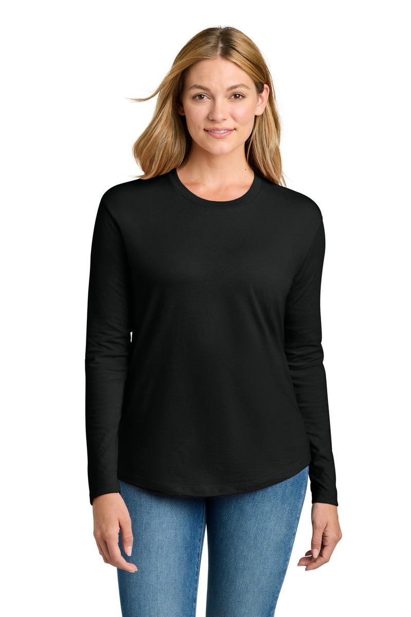 Next Level Apparel Women's Cotton Relaxed Long Sleeve Tee - Black