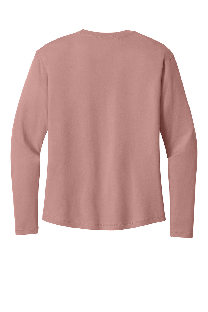 Next Level Apparel Women's Cotton Relaxed Long Sleeve Tee - Desert Pink