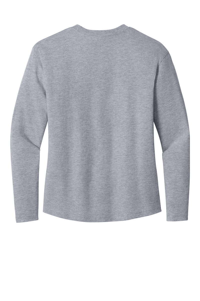 Next Level Apparel Women's Cotton Relaxed Long Sleeve Tee - Heather Gray